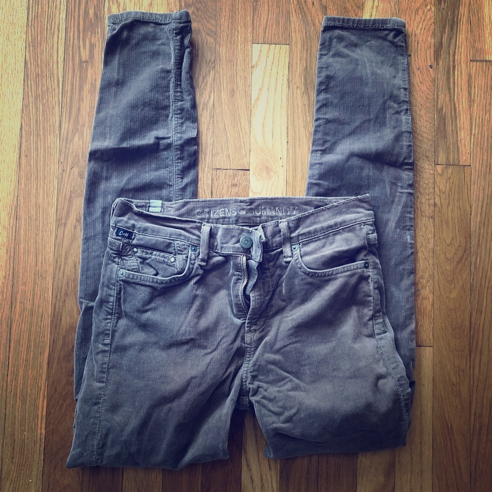Cocoa Brown Corduroy skinny jeans